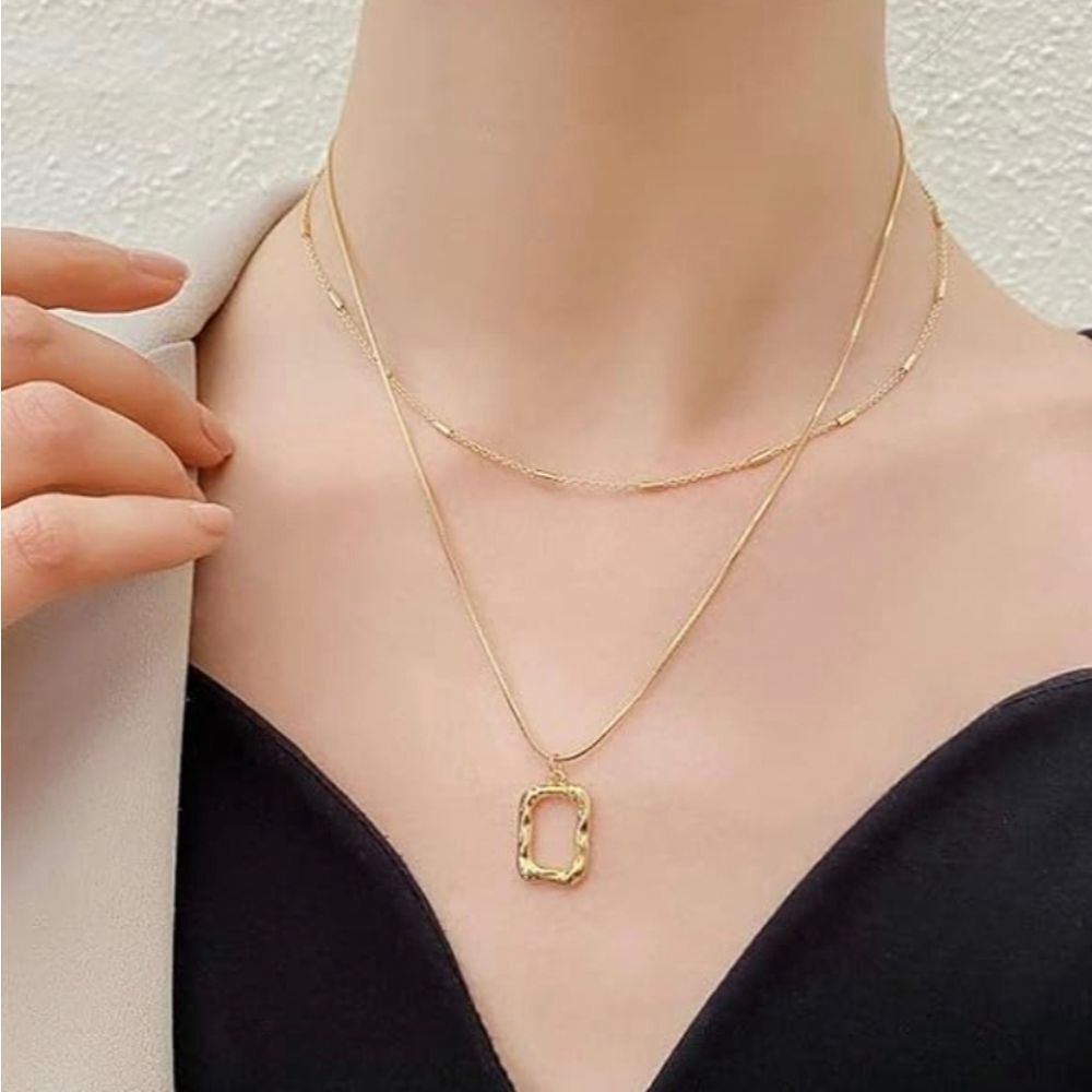 Dainty Delicate  Gold Plated Layered Necklace Set Fine Jewelry & Gifts For Her
